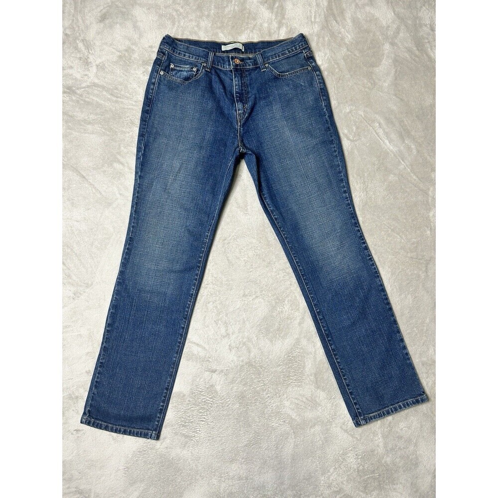 Levis 505 Jeans Women 14M Blue Straight Leg Denim Faded Casual Workwear